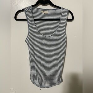 Madewell top blue/ white stripe
